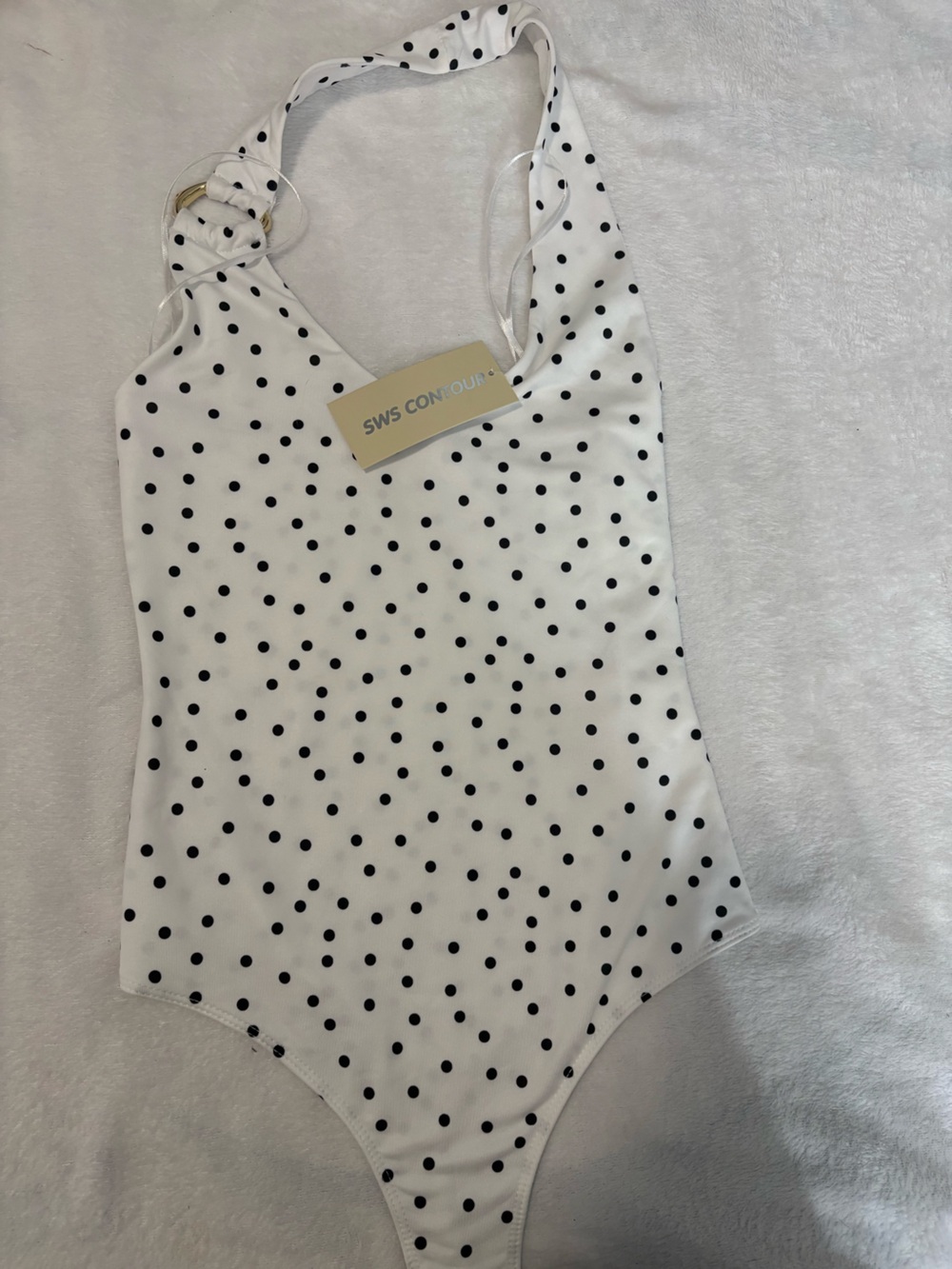 White Polka Dot Kids One-Piece Bodysuit